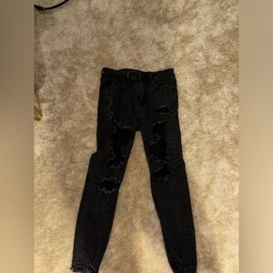 Black ripped jeans from American Eagle